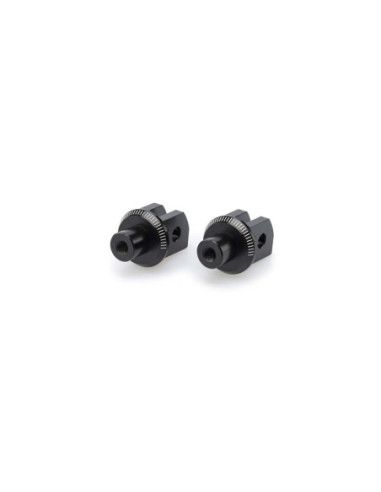 Adaptateurs de repose-pieds fixes Puig pour Yamaha YZF-R3 17-18 noirs