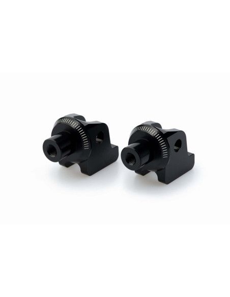 Puig fixed rider rest adapters Triumph Tiger 900 Rally Pro 24-25 black