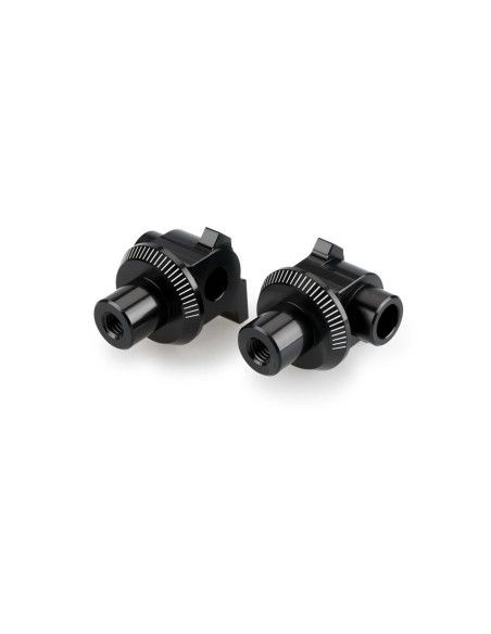 Adaptateurs de repose-pieds fixes Puig pour Yamaha Tenere 700 21-22, noirs