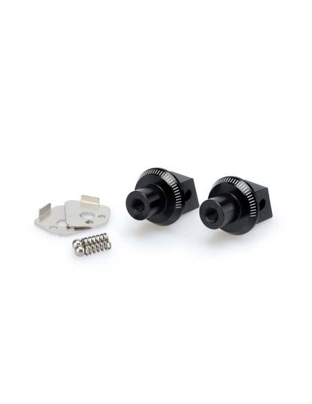 Adaptateurs de repose-pieds passager fixes Puig pour Suzuki DL1050 V-Strom 23-25 noir