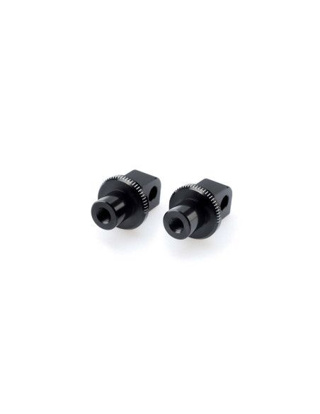 Adaptateurs de repose-pieds passager fixes Puig pour Suzuki GSX-R1000 12-14 noir