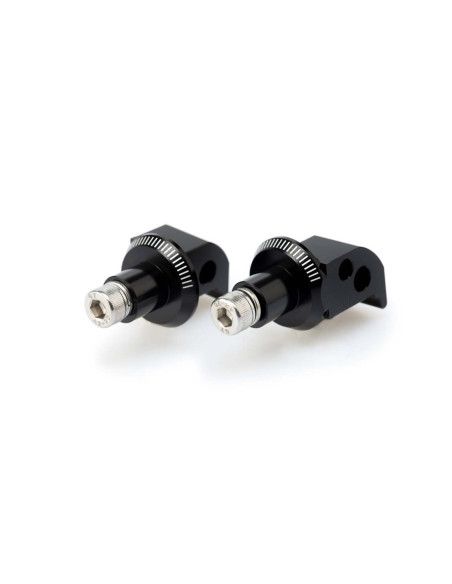 Adaptateurs de repose-pieds passager fixes Puig pour Yamaha FZ8 13-16 noirs