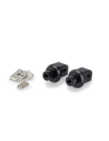 Puig-Adapter fur feste Soziusfussrasten fur Yamaha XV950/R 17-20, schwarz