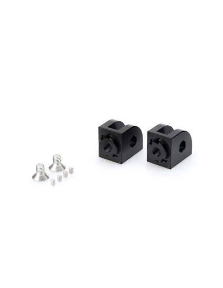 Adaptateurs de repose-pieds reglables Puig pour Triumph Speed Twin 900 2025 noirs