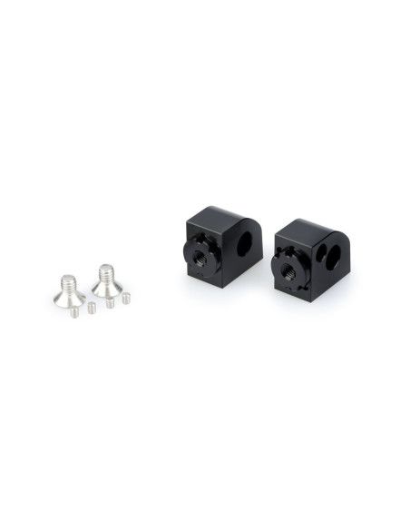 Puig adjustable passenger footrest adapters for Yamaha YZF-R1 2006 black