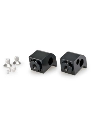 Puig adjustable passenger footrest adapters Yamaha Tracer 7 GT 23-24 black