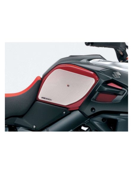 Puig specific side tank sticker for Suzuki DL1000 V-Strom 17-19 transparent