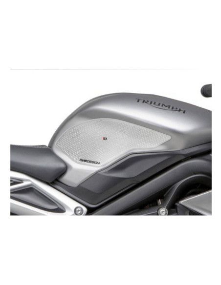 Puig specific side tank sticker for Triumph Street Triple RS 17-19 transparent
