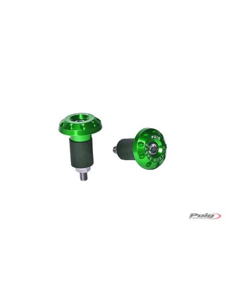 Embouts de guidon Puig Race pour Yamaha YZF-R3 2022-2024 Verts