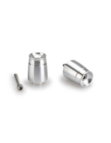 Embouts de guidon Puig Sport pour Yamaha YZF-R1 00-01 Argent
