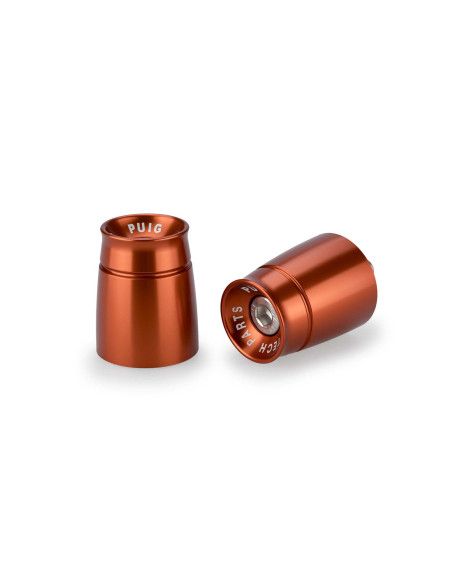 Embouts de guidon Puig Sport pour Yamaha MT-09 2025, orange