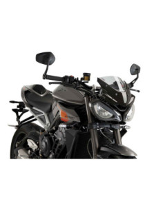Puig naked ng sport fairing for triumph street triple rs 23-25 light smoke