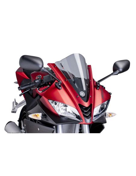 Pare-brise de course Puig pour Yamaha YZF-R125 14-16, teinte fumee claire