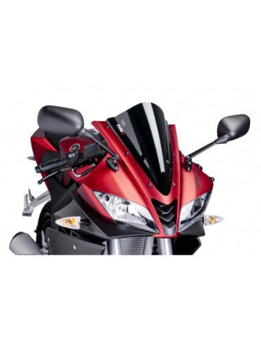 Pare-brise de course Puig pour Yamaha YZF-R125 17-18 noir