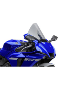 Puig R-Racer Windschutzscheibe fur Yamaha YZF-R1M 2025, Hellgrau