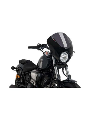 Puig semi-fairing dark night for Yamaha XV950/R 17-20 dark smoke