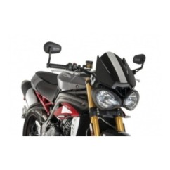 PARE-BRISE PUIG NAKED NG SPORT POUR TRIUMPH STREET TRIPLE R 17-20 NOIR