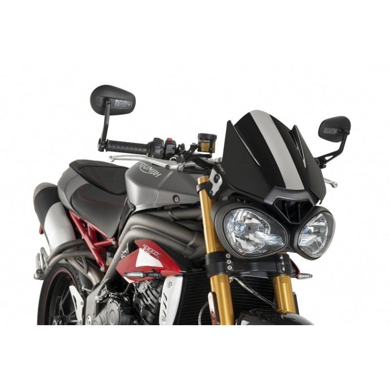 Puig Naked NG Sportscheibe fur Triumph Street Triple R RS 17 19 schwarz