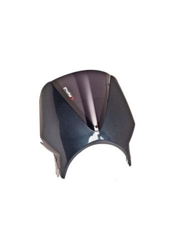 Puig univ. vision windshield for Triumph Street Scrambler 2019 carbon-dark smoke