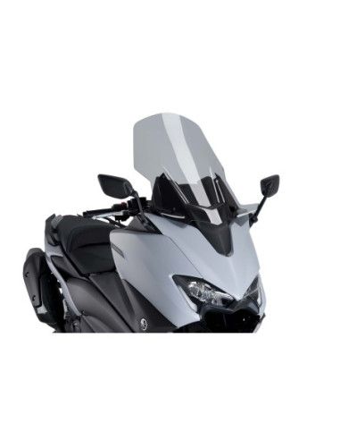 Puig V-Tech Line Touring-Windschutzscheibe fur Yamaha T-Max 530 RH 17-19, hellgrau