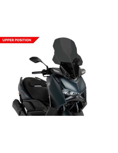 Puig V-Tech Line Touring-Windschutzscheibe fur Yamaha X-Max 125 2025, Dunkelgrau