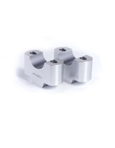 puig risers for yamaha mt-03 handlebars 22-25 silver-3672p