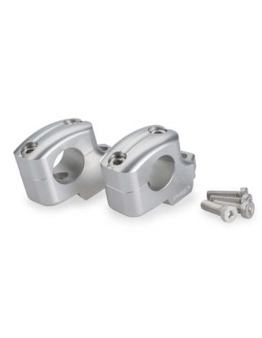 Elevadores Puig Pullback para manillar Yamaha MT-09 2025 plateados - 22101P