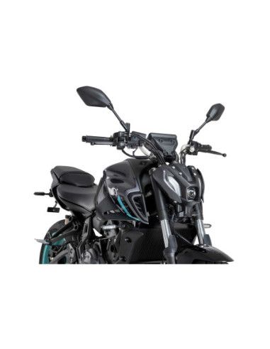 Puig Spoiler D12 Yamaha MT-07 23-24 matt schwarz