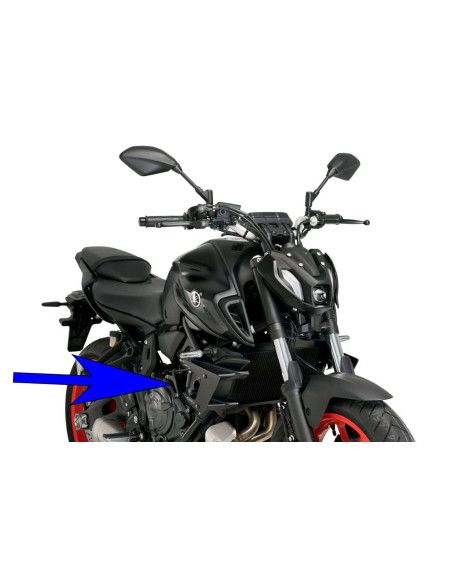 puig spoiler laterale downforce naked per yamaha mt-07 23-24 nero