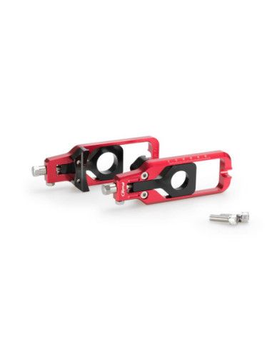 Tendeur de chaine Puig rouge pour Yamaha YZF-R1M 17-19