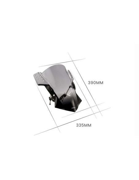 Pare-brise universel Puig modele Rafale pour Yamaha MT-125 17-19