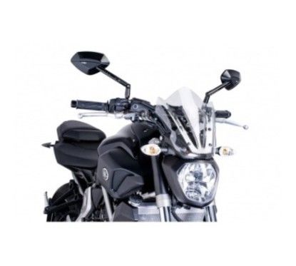 Bulle sport Puig Naked NG transparente pour Yamaha MT 07 14 17