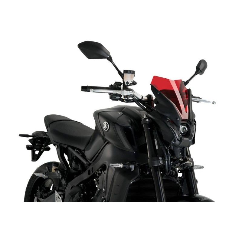 Cupula deportiva Puig Naked NG para Yamaha MT 09 SP 21 23 roja