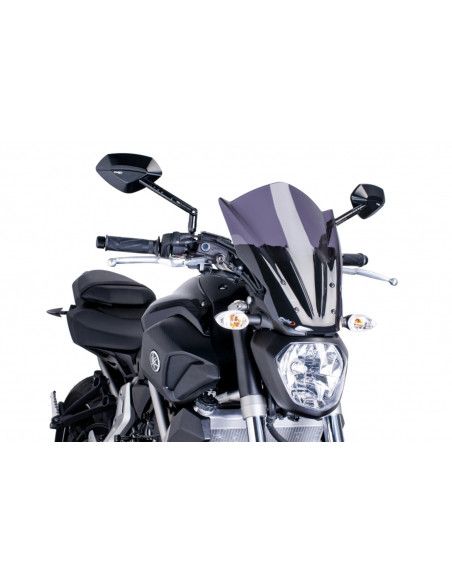 puig naked ng touring screen for yamaha mt-07 2017 dark smoke