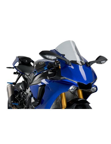 Puig R-Racer Windschutzscheibe fur Yamaha YZF-R1M 17-19, hellgrau