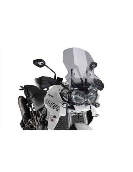 puig cupolino touring per triumph tiger 800 xca 18-19 fume chiaro