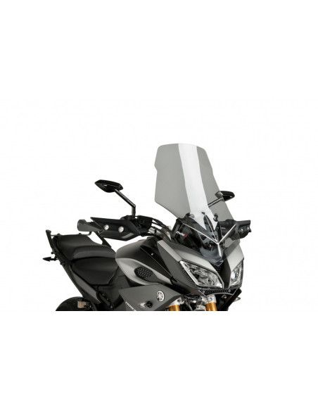 Puig Touring-Windschutzscheibe fur Yamaha MT-09 Tracer 2017, hellgrau