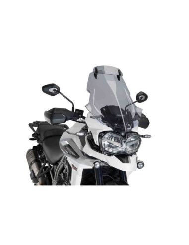 Puig Touring Windschutzscheibe - Visier fur Triumph Tiger Explorer XR 18-20 Hellgrau
