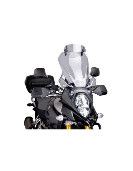 Parabrisas-Visera Puig Touring para Suzuki DL1000 V-Strom 17-19 Ahumado Claro