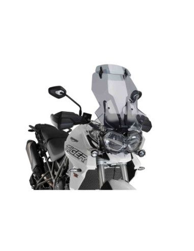 Puig Touring Windshield-Visor for Triumph Tiger 800 XRT 18-19 Light Smoke
