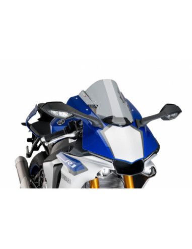 Puig Z-Racing Windschutzscheibe fur Yamaha YZF-R1M 17-19, hellgrau