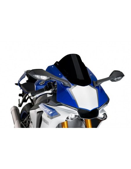 Puig Z-Racing Windshield for Yamaha YZF-R1M 17-19 Black