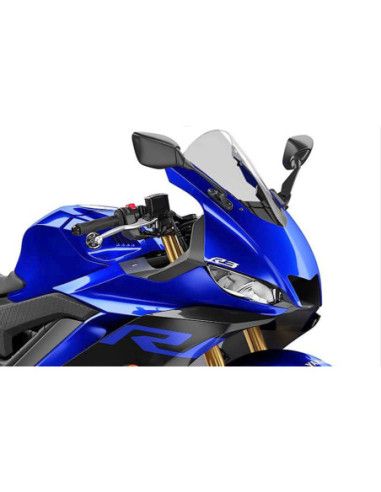 Bulle racing HP Racing pour Yamaha YZF-R3 22-24, fumee claire