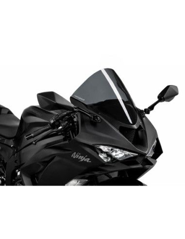 Pare-brise Racing HP Racing pour Kawasaki ZX-6R Ninja 24-26, couleur fumEe foncEe | Racingbike