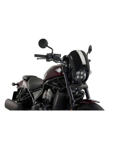 Puig Anarchy Semi-Fairing screen for Honda CMX1100 Rebel 25-26 Black