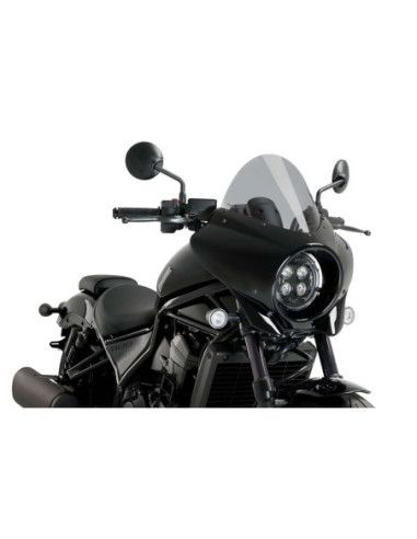 Puig Semi-Fairing Touring Mirage for Honda CMX1100 DCT Rebel 25-26 Light Smoke-21461H