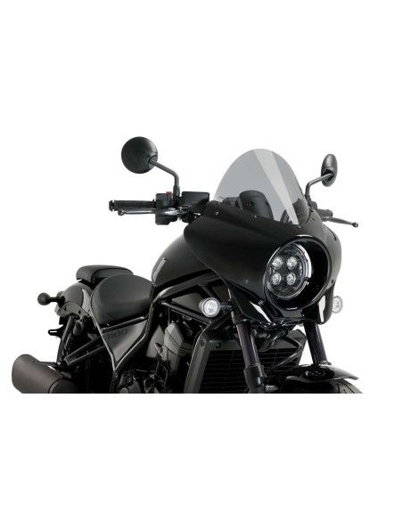 Puig Semi-Fairing Touring Mirage for Honda CMX1100 DCT Rebel 25-26 Light Smoke-21461H