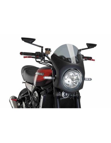 Puig Halbverkleidung fur Kawasaki Z900RS 2026, hellgrau-schwarz