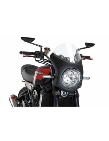 Puig semi-fairing for Kawasaki Z900RS 2026 clear-black