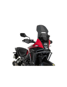 Parabrisas Puig Touring para Honda NX 500 Eclutch 2026, color ahumado oscuro.